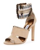 Klara Suede Ankle-wrap 110mm