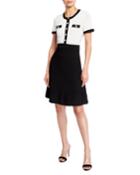 Spectator Sweaterdress With Button Detail