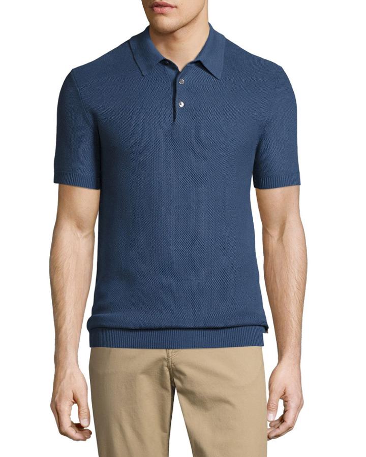 Silk-cotton Piqu&eacute; Polo