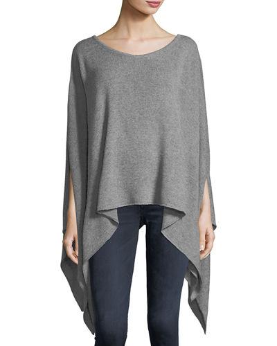 Wool-blend Poncho