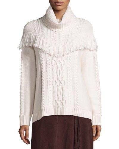 Viviam Cozy Cable Fringe-trim