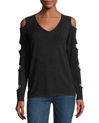 V-neck Cold-shoulder