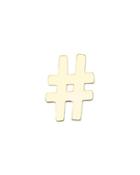 14k Gold-plated Hashtag Charm
