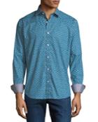 Men's Shaped-fit Sport Shirt In Woven