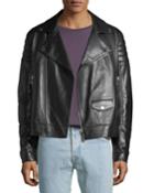 Men's Zip-front Leather
