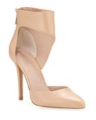 Proud Leather Ankle-cuff Pumps
