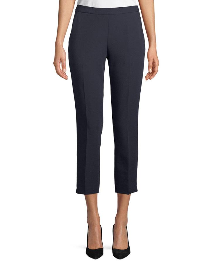 Lupe Crepe Straight-leg Cropped Pants