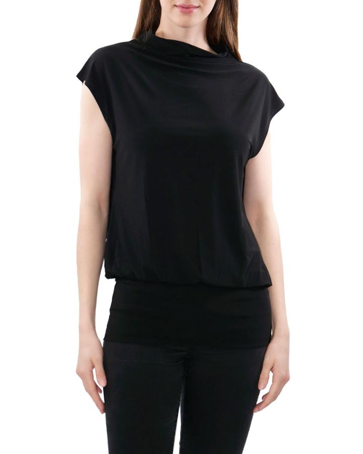 High-neck Knit Top