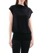 High-neck Knit Top