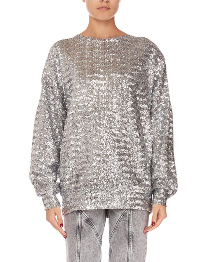 Olivia Sequined Crewneck