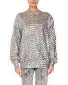 Olivia Sequined Crewneck