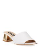 Macaria Metallic Mirror Heel
