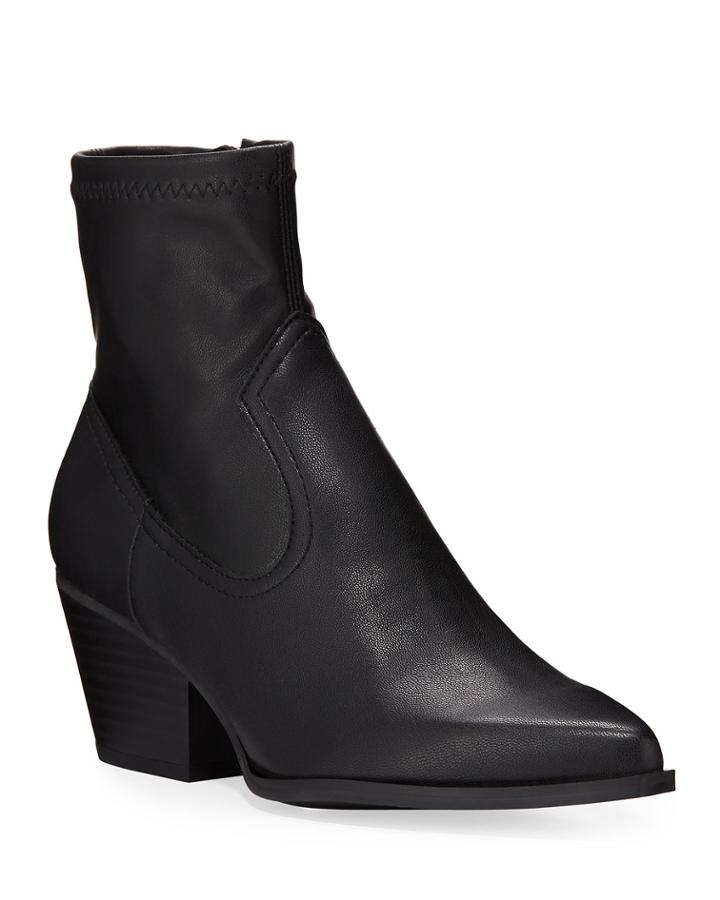 Shandi Stretch Leather Booties