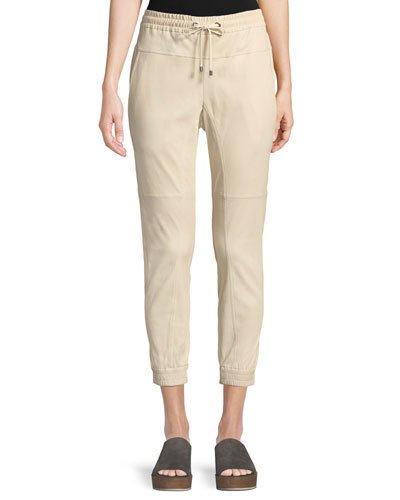 Leather Jogger Pants