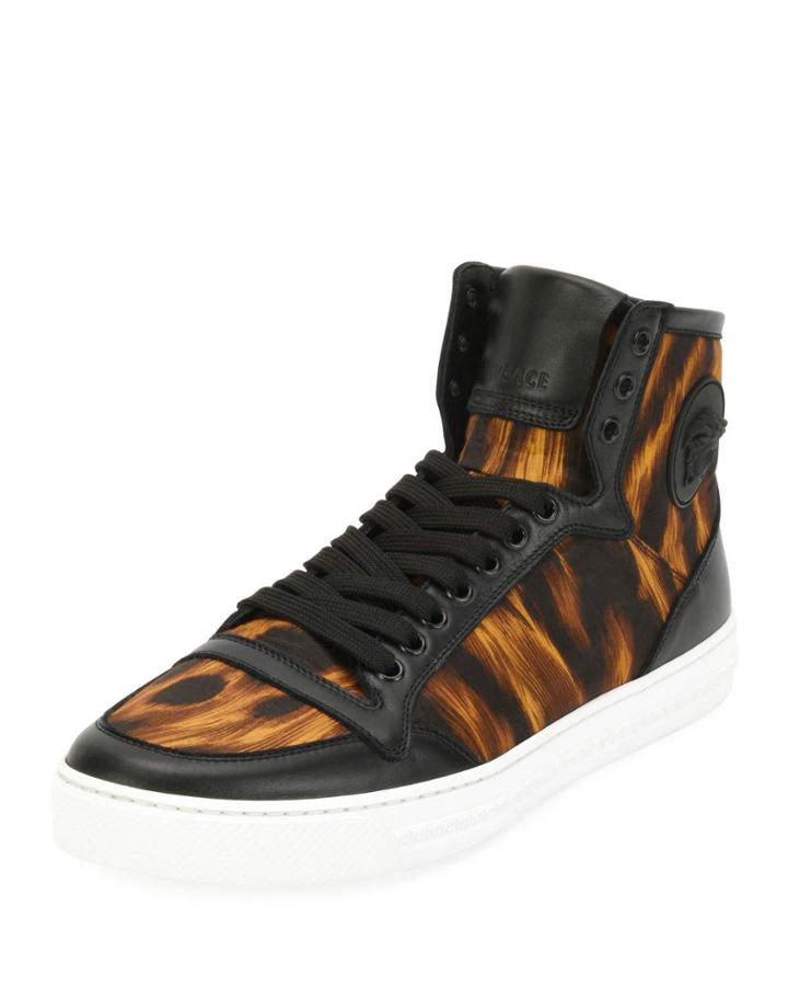 Men's Flame-pattern High-top
