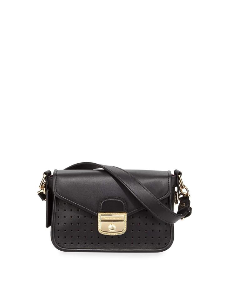 Mademoiselle Perforated Crossbody Bag