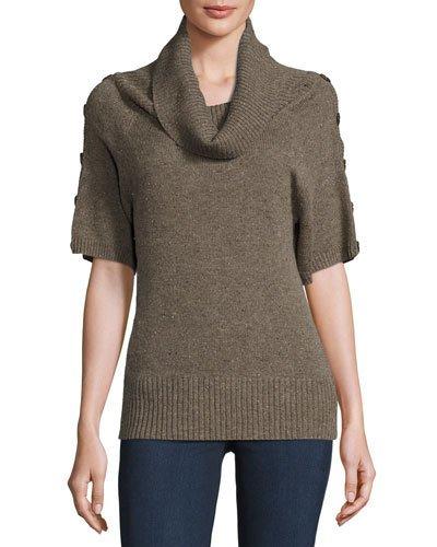 Cowl-neck Half-sleeve