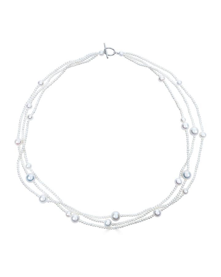 3-row Freshwater Pearl Necklace,