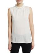 Sleeveless Cashmere Knit Tank