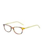 Scary Terri Square Acetate Reading Glasses, +1.5