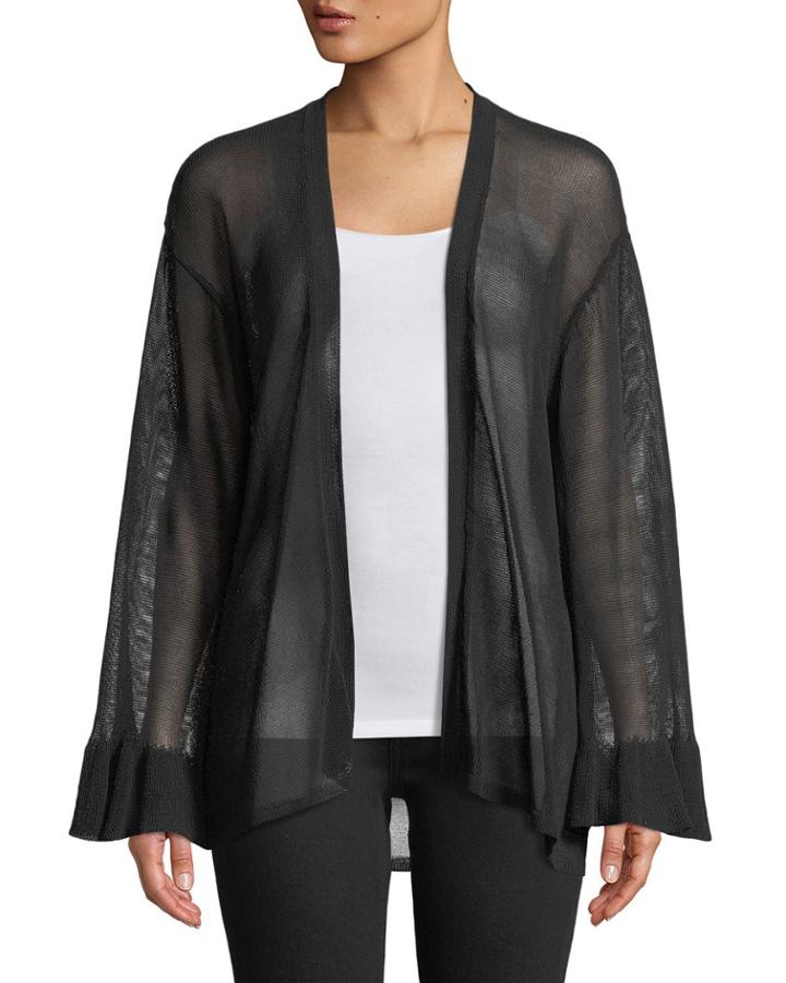 Italian Flare-sleeve Cardigan
