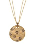 Roberto Coin 18k Large Fantasia Diamond Flower Pendant Necklace, Women's,