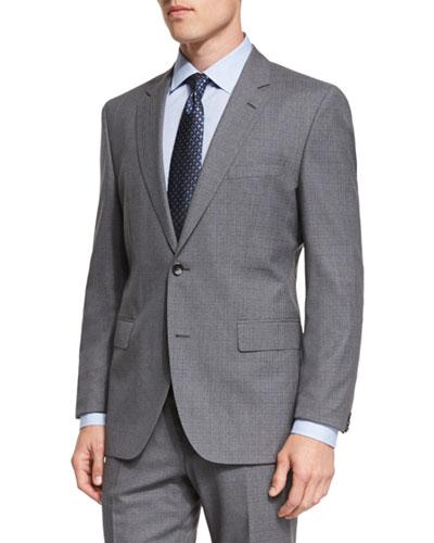 Johnstons Lennon Melange Plaid Slim-fit Basic