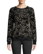Metallic Star Detailed Jacquard
