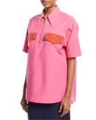 Half-zip Short-sleeve Boxy