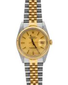 Pre-owned 36mm 18k Men's Datejust Automatic Bracelet Watch, Two-tone