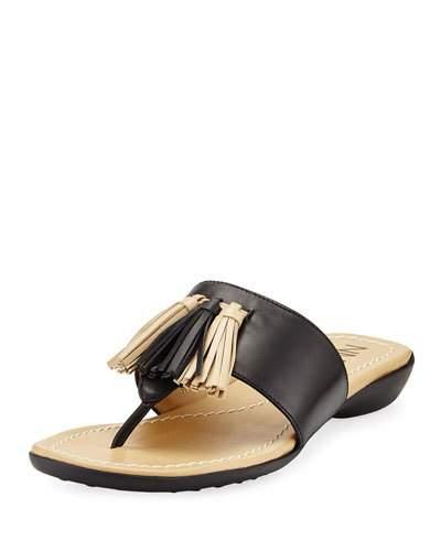 Tabina Leather Slide Flat