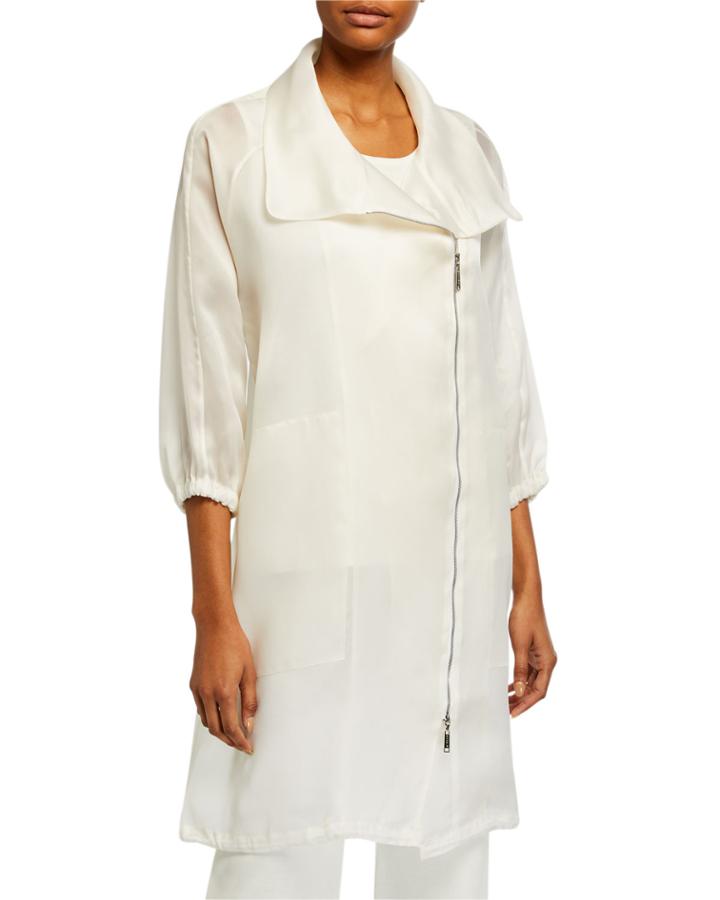 Sheer Silk Organza Jacket