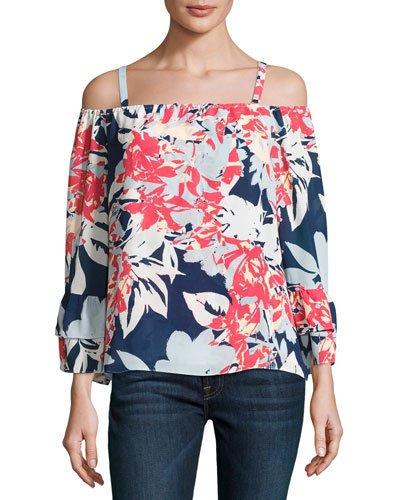 Dipsy Printed Off-the-shoulder Blouse