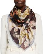 Garden Party Floral Cashmere/silk