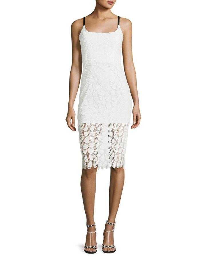 Jessie Lace V-back Sleeveless Cocktail Dress