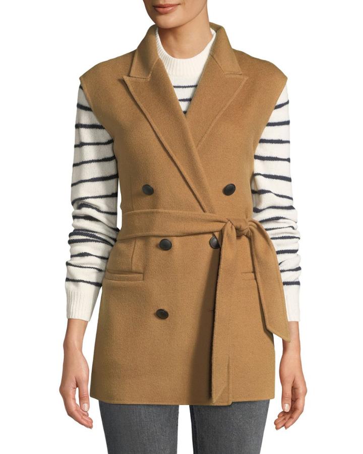 Pearson Belted Wool Double-breasted Vest
