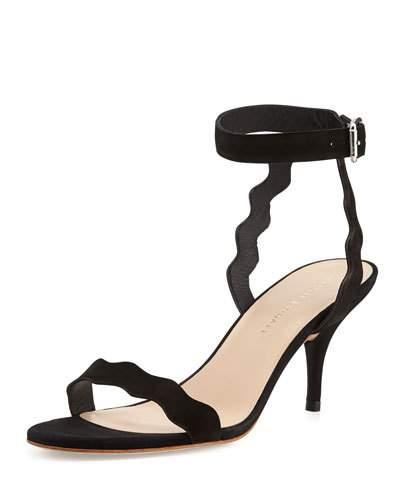 Reina Scalloped Nubuck