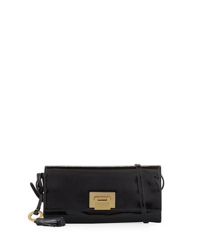 Bobbie Patent Leather Clutch Bag