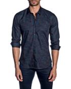 Men's Semi-fitted Camo Print Woven