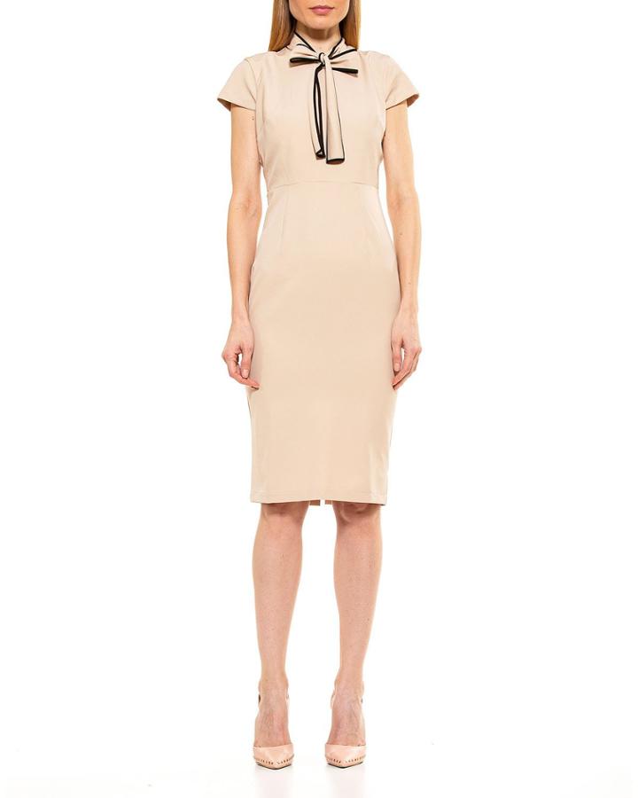 Carolina Tie-neck Cap-sleeve