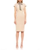 Carolina Tie-neck Cap-sleeve