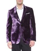 Bayard Liquid Velvet Two-button Jacket