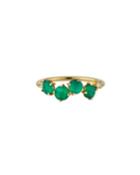 14k Green Onyx & Diamond Ring,