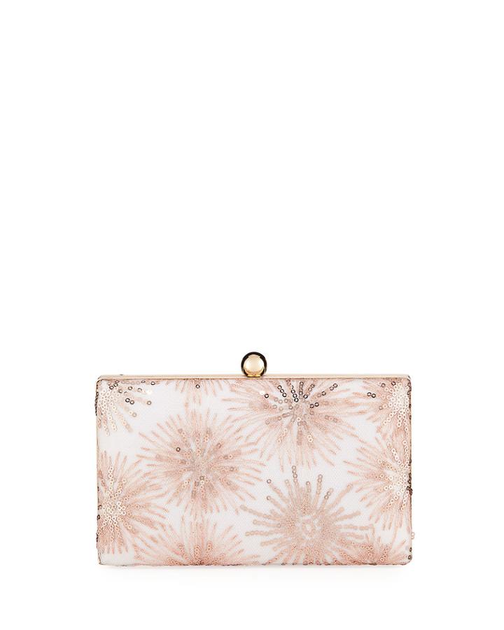 Sequin Burst Box Evening Clutch Bag