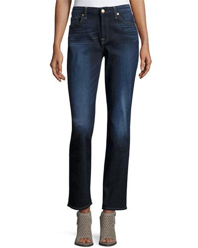 Karah Straight-leg Jeans, Dark Blue
