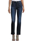 Karah Straight-leg Jeans, Dark Blue