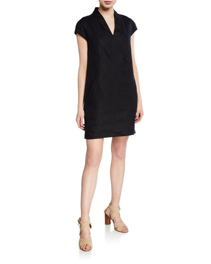 V-neck Linen