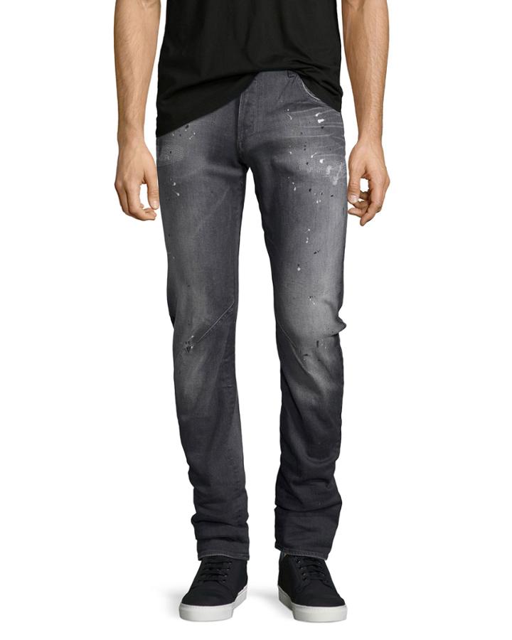 Arc 3d Slim-straight Jeans, Gray