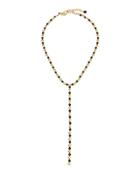 Mixed Crystal Lariat Necklace