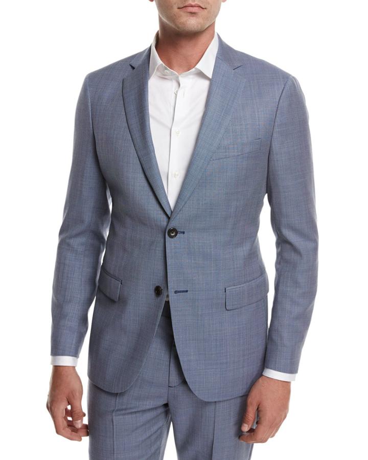 Rodolf N Hl Cross-stitch Suiting Jacket, Blue